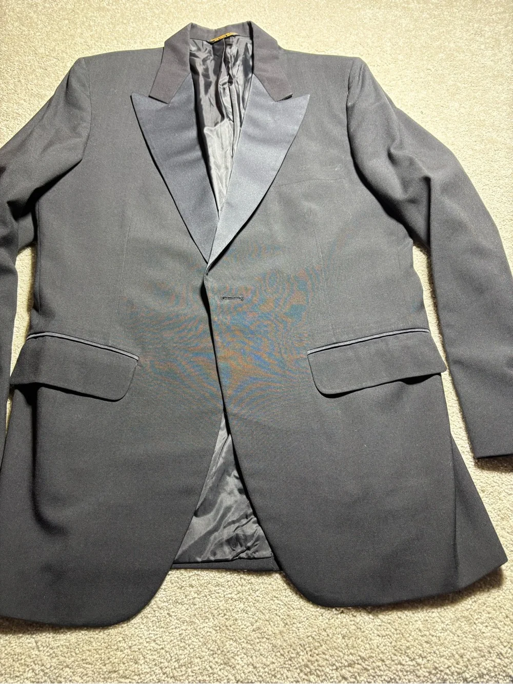 Jordan Black Jacket with White Dress Shirt